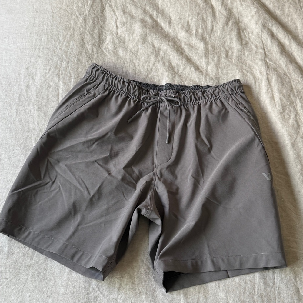 Vuori Gray Athletic Shorts new